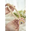 champracer Magnetic Curtain Tiebacks, Rainbow Boho Curtain Holders, Pack of