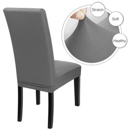 YISUN Spandex Dining Chair Covers, Chair Covers for Dining Chairs 4, Elastic Removable Washable Dining Room Chair Covers for Hotel Dining Room Banquet Party Home Decoration