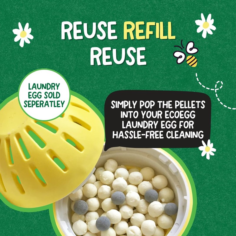ecoegg Laundry Egg Refill Fragrance Free, 50 Loads