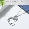 Ginger Lyne Collection Sister Necklace for Women | Heart Elephant
