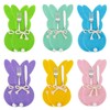 SilverChry 12 Pieces Cutlery Holder Easter Bunny Cutlery Bag Felt
