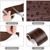 YENHOME Wood Wallpaper Border Peel and Stick Wood Grain Tape