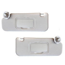 Sun Visor Fits for Chevy Cruze 2011 2012 2013 2014 2015 2016 2017 2018 2019 Pair Set Left+Right 2MPLASTIC (Gray Atmosphere 2 Screws)