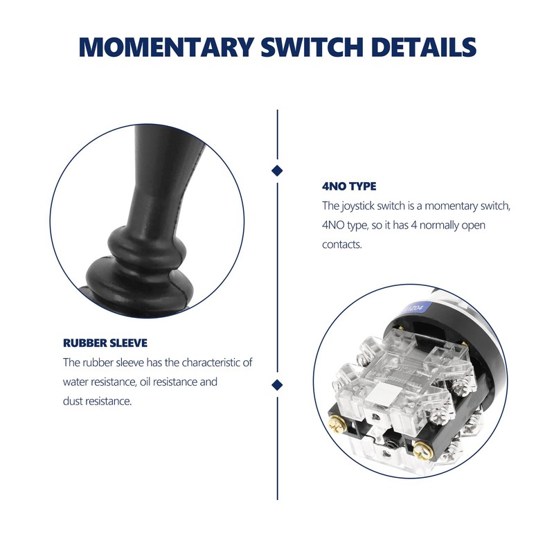 Joystick Switch 380/220V 4NO 4Position Spring Return Monolever Joystick Switch