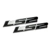ERPART LS2 Embossed Black on Highly Polished Silver Real Aluminum