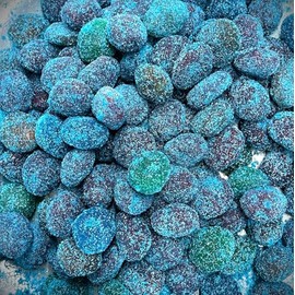Sour Blue Raspberry Gushers Extremely Sour, Best Sour Gushers Gummies, Irresistible Extra Sour Tiktok Viral Gummy Candy, Intense Sour Flavor Blue Razz Gummy Treats - 15 OZ Viral Candy