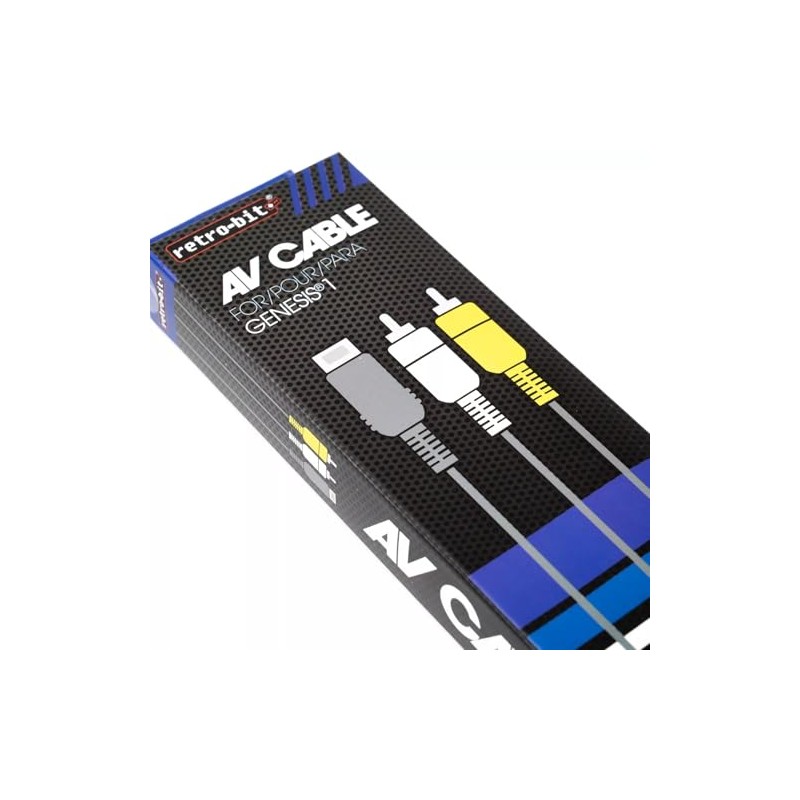 retro-bit Sega Genesis コンポジットケーブル 1.8m Genesis AV RCA Video Cable