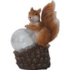 Star Solar Light Figure, Ceramic, Brown