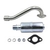 LOSTAR 1 x Center Rear Exhaust With Muffler Compatible with