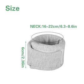 Cat Neck Brace, Adjustable Breathable Elizabethan Collar for Pet After Surgery Recovery Cat Neck Cervical Cone for Small Dogs Puppies Kittens with Neck Circumference 6.3-8.6 Inch (X-Small,Grey)