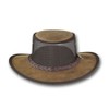 Barmah Hats Foldaway Bronco Cooler Leather Hat - Item 1062