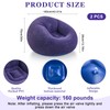 Realspring 2 Pcs Bean Bag Chairs for Adults Kids Inflatable