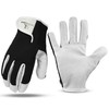 STONELIGHT Unisex Gardening Gloves Made with Leather & Spandex -