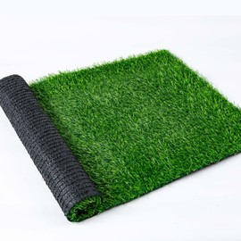 Snailpipi Artificial Grass, 1 Inch Artificial Turf Front Door Mats, Fake Grass Mat with Drainage Holes for Entrance, Pet, Patio, Home Decoration, Easy to Clean (30” x 18”)