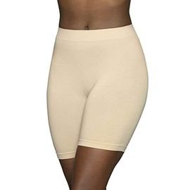 Vanity Fair Women's Shapewear for Tummy Control: Tops, Bottoms, Body Suits, Light Smoothing-Anti Chafing-Damask Neutral, Small