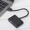 USB 3.0 TypE A Male to HDMI(4K/30Hz)+VGA(1080P/60Hz) Simultaneous Display Converter