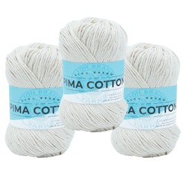 Lion Brand (3 Pack) Lion Brand Yarn 762-099R Pima Cotton Yarn, Vintage