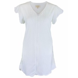 Simply Southern Ivory Zip Terry Coverup Dress XL