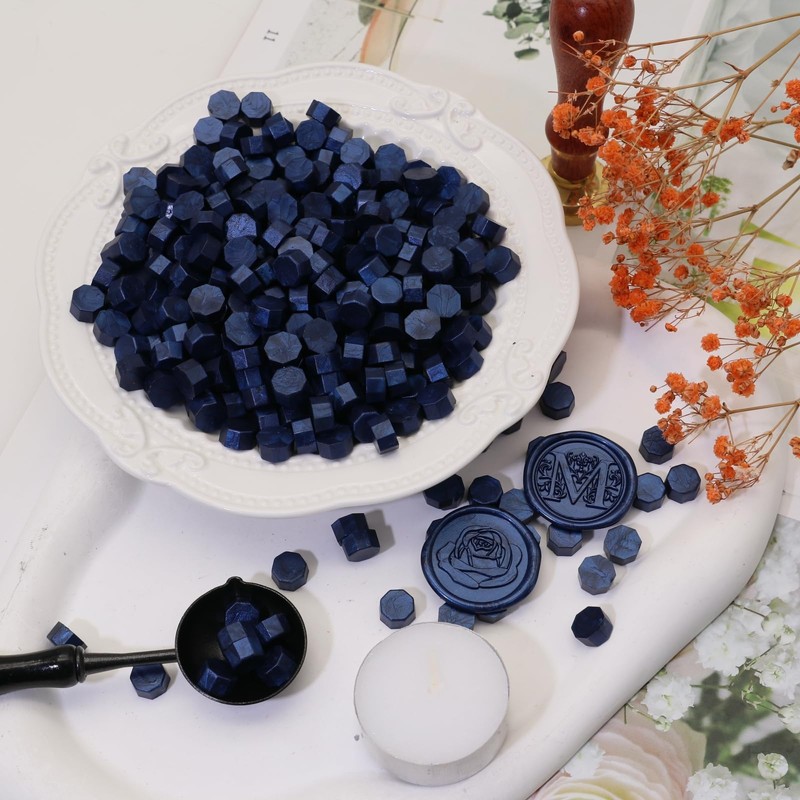 300Pcs Wax Seal Beads Set with Non-Slip Melt Spoon and