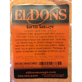 Garlic Sausage Seasoning and Spice for 5 lbs of Meat