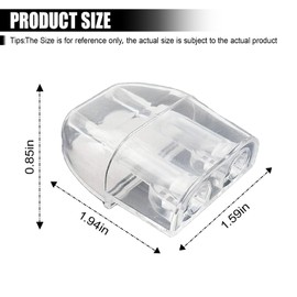 ZIMISI Deer Whistles for Vehicles, Animal Warning Whistle Devices to Avoid Collision, Deer Repellent Devices with Adhesive Tapes, Animal Alert Horn Accessories for Most Cars (4PCS/Transparent)