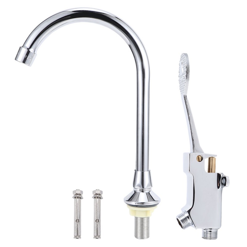 G1/2in Pedal Type Single Cold Copper Water Faucet Foot Operated
