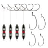 Booms Fishing TR1 Tokyo Rig Kit with Hooks, 4pack 1/4oz