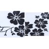 Liseng Black Decal Flower Sticker Waterproof Removable Vehicle Strip Cover