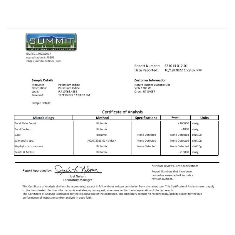 Nutri Supplements Potassium Iodide Radiation Tablets 130 mg (5 Pack)
