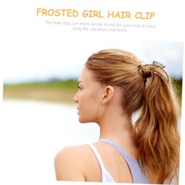 PACKOVE Womens Metal Leopard Print Hair Claw Clips Non Slip Strong Hold Hair Accessories for Thick Stylish Decor for Daily Use Travel Office and Parties