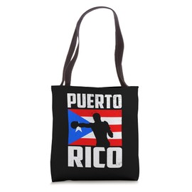 Retro Vintage Puerto Rico Boxing Tote Bag