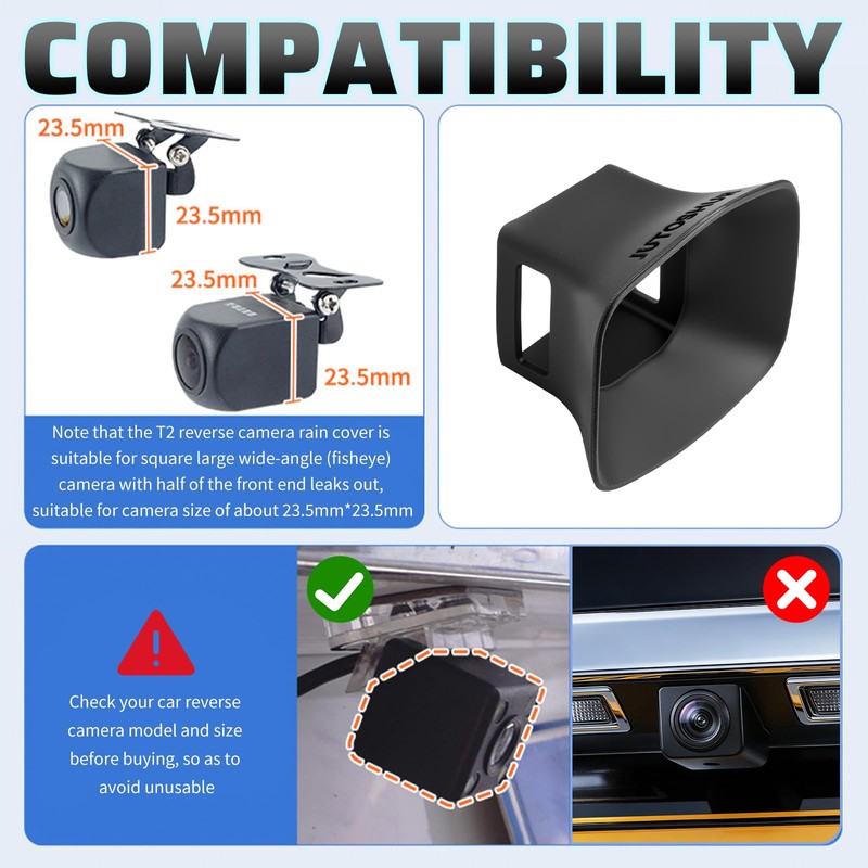 Car Backup Camera Rain Shield Silicone,Backup Camera for Car Anti-Rain