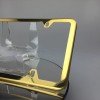 MotorVehicleParts Chevy 4 Holes Powder Coated Gold Stainless Steel License