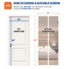 MAGZO Magnet Screen Door Fit Door Size 36 x 84,