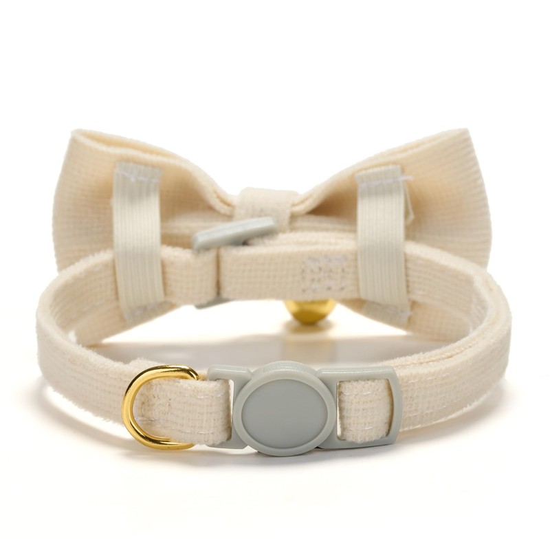 Cute Cat Collars With Bow,Quick Release Safty Buckle with Bells,Soft
