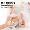 2Pcs Dry Body Brush Set Include Vegan with Handle and