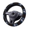 Dragon and Rose Steering Wheel Covers,Anti Slip Sweat Absorption Elasticity