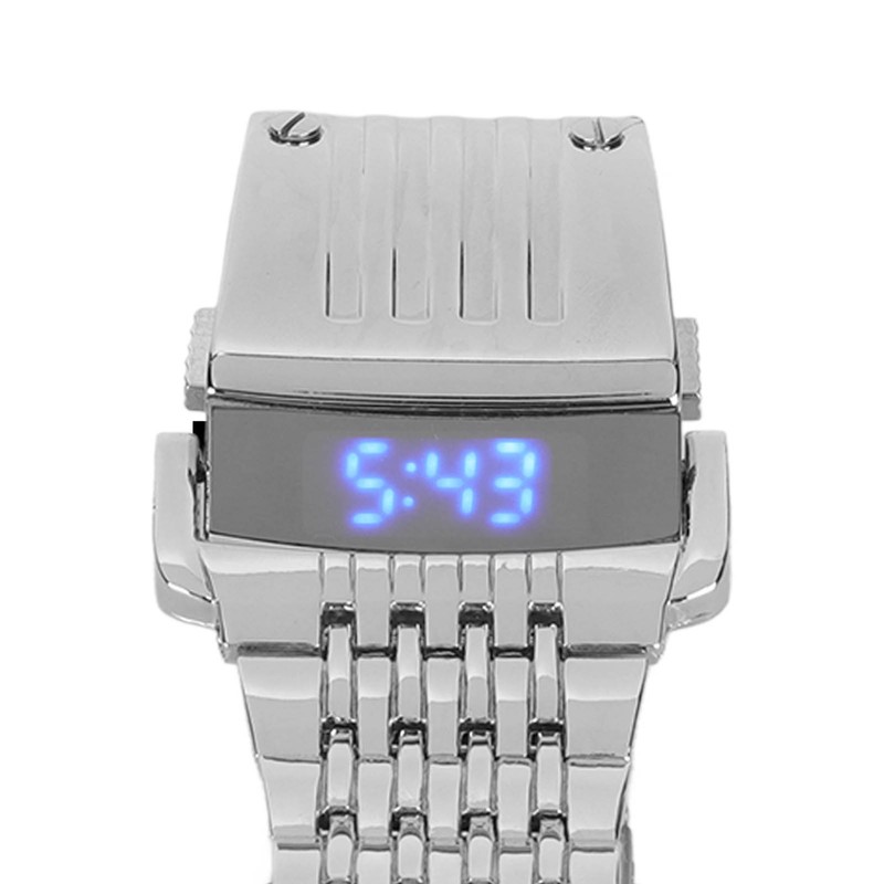 Alloy Watch LED Digital Display Quick Release Fashionable Men Watch