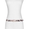 Vince womens Womens 25mm Flat Snake Print Belt With Metal