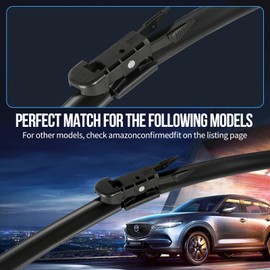 Wenyant 20"/20"/12" Windshield Wipers Compatible with Ford Escape 2012-2008 Front and Rear Wiper Blades for My Car Original Equipment Automotive Replacement (Set of 3)