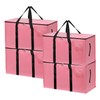 4 Pack Large Moving Bags with Zippers & Carrying Handles,