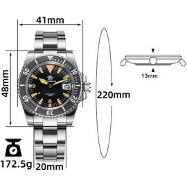 ADDIESDIVE Automatic Watch Men's Ceramic Bezel 200m Waterproof NH35A Mechanical Watch Sapphire Glass Diving Watch