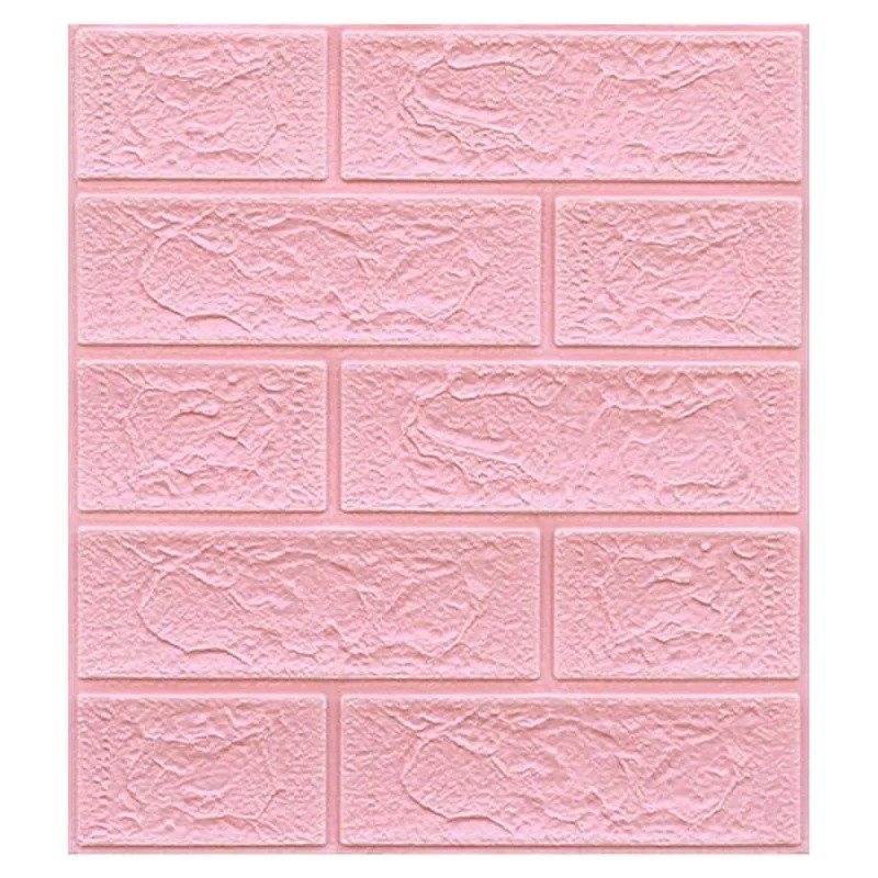 TENDER LIHOME Papel Tapiz Pared Rosa 3d Ladrillo Pegatina Azulejo