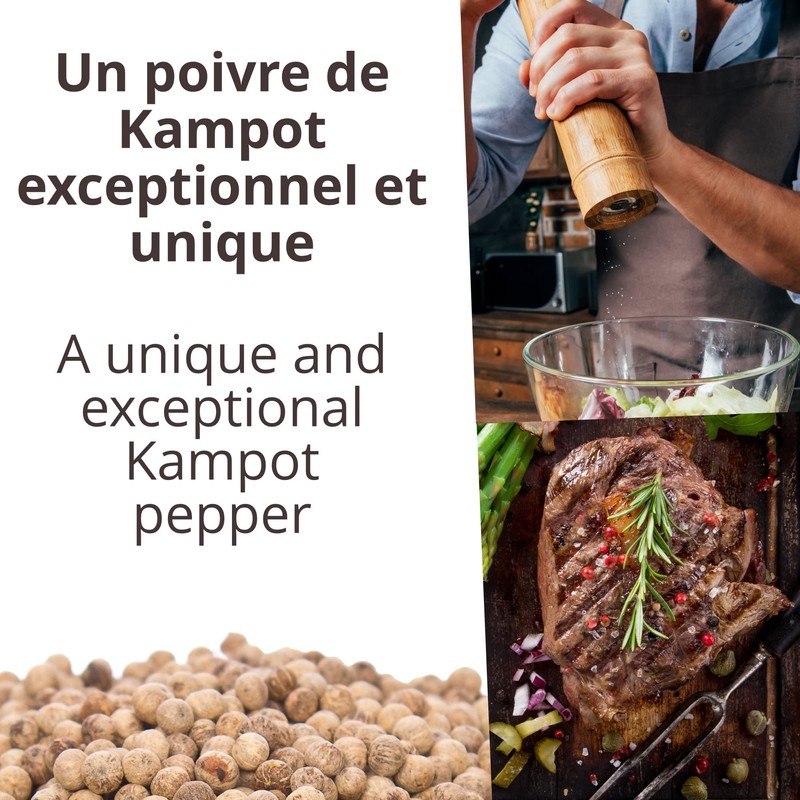 KHLA - PGI Premium Kampot White Pepper - 50g -