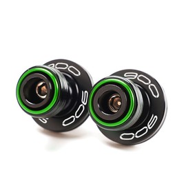 LLIDFONK Für Kawasaki Z900 Z 900 Z900RS Z900SE Z900ABS Z900 RS SE ABS 2017-2024 2025 Aluminium M8 Motorradzubehör Schwinge Spulen Schieber Stand Schrauben (Grün)