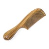 BEINY Natural Green Sandalwood Comb - Anti Static Wooden Hair