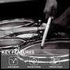 5B Drum Sticks, Drum Sticks for Drums, Natural Solid Wood丨Weight
