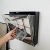 Acrylic Vinyl Record Wall Storage Display Box – Clear Front-Opening