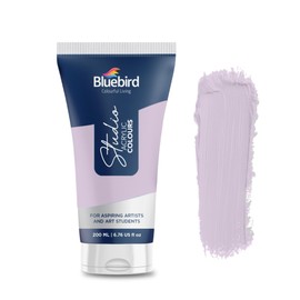 Bluebird Studio Acrylic Paint Tube - Lavender Purple 6.76 Fl Oz / 200ML - Non Toxic, Rich Pigments for Painters, Adults & Kids, Ideal for Canvas, Wood, Clay, Ceramic & More