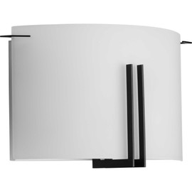 Progress P710118-31M 2 Light Wall Sconce in Modern Style-7.5 Inches Tall and 4 Inches Wide, Finish Color: Matte Black